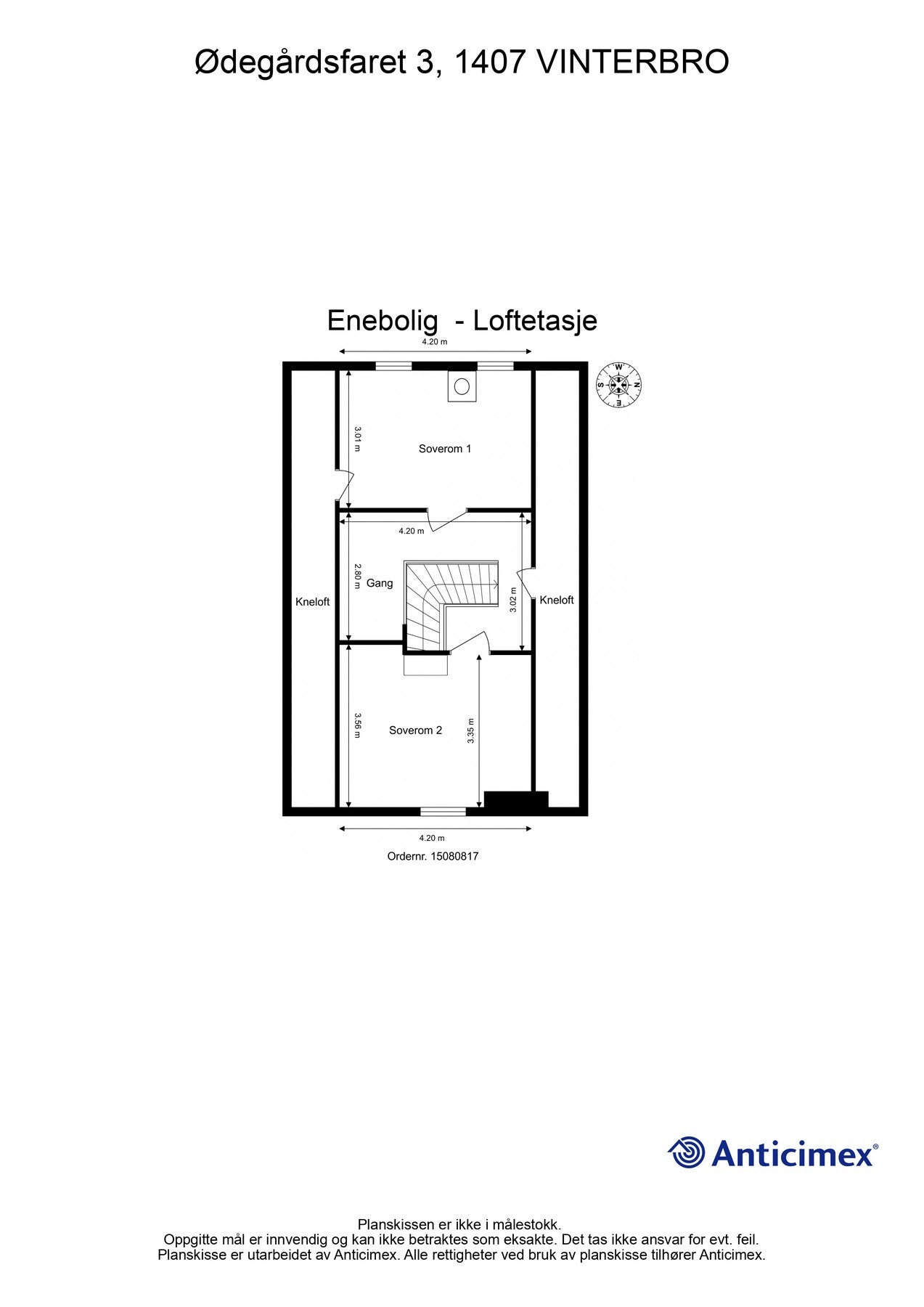 Plantegning Loftetasje Galleribilde