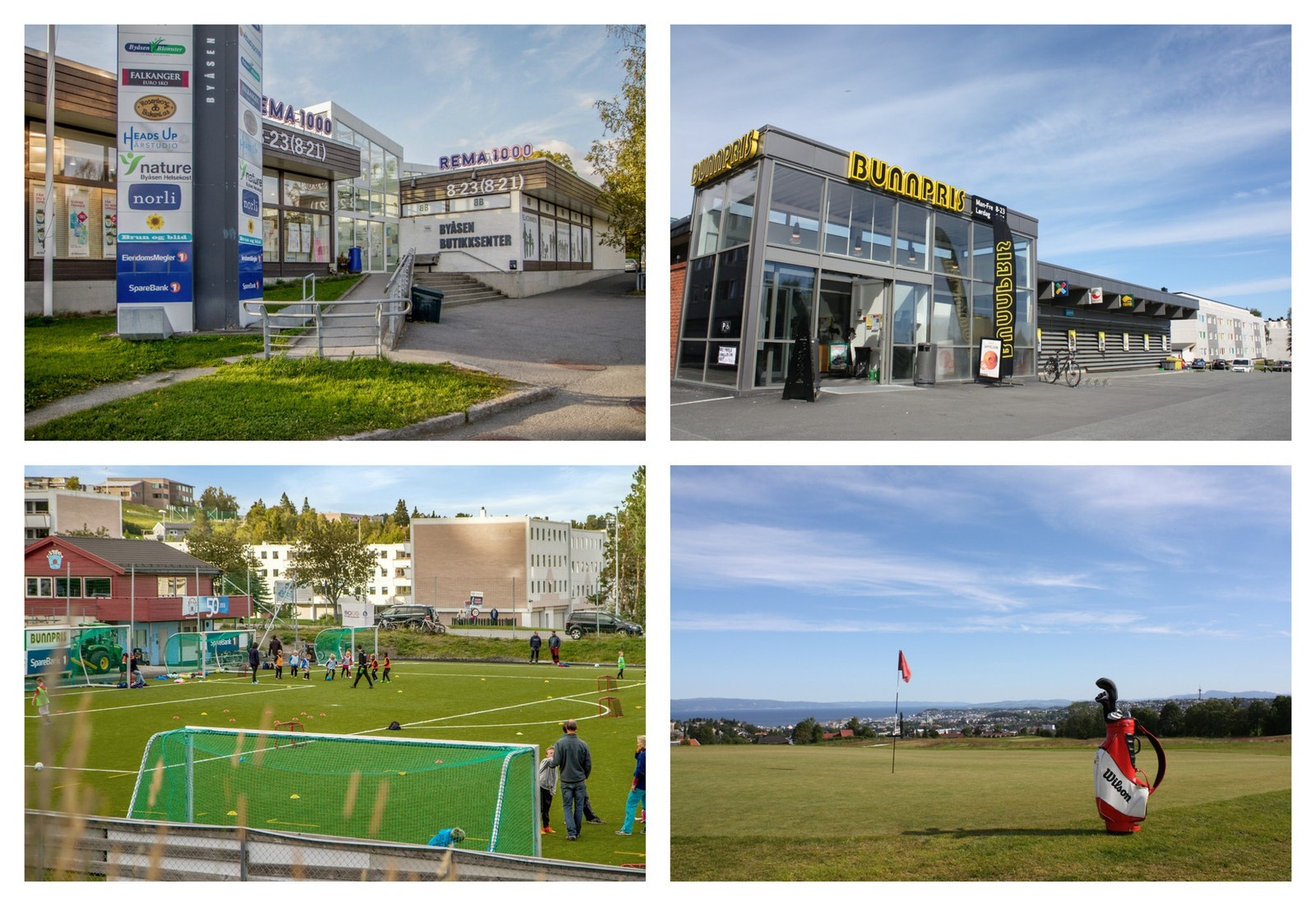 Ikke langt unna leiligheten ligger Havstad Senter med Bunnpris og post, Astor fotballpark like utenfor og nærhet til Byåsen butikksenter og golfbane på Havstein Galleribilde
