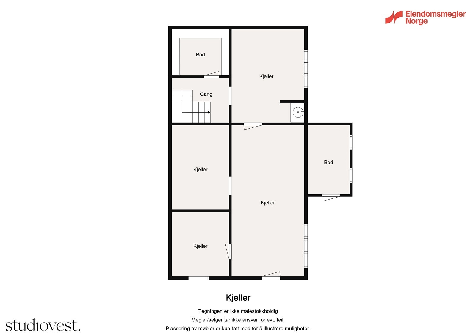 Plantegning kjeller Galleribilde