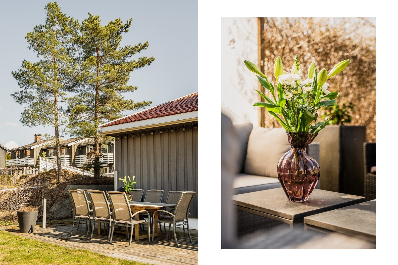 Perfekt sone for grilling, sommermåltider og sosiale kvelder. Galleribilde