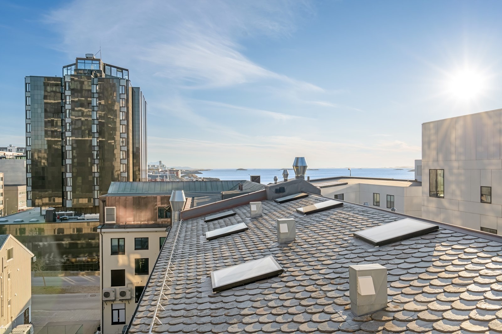 Utsikt fra felles terrasse i 5.etg Galleribilde