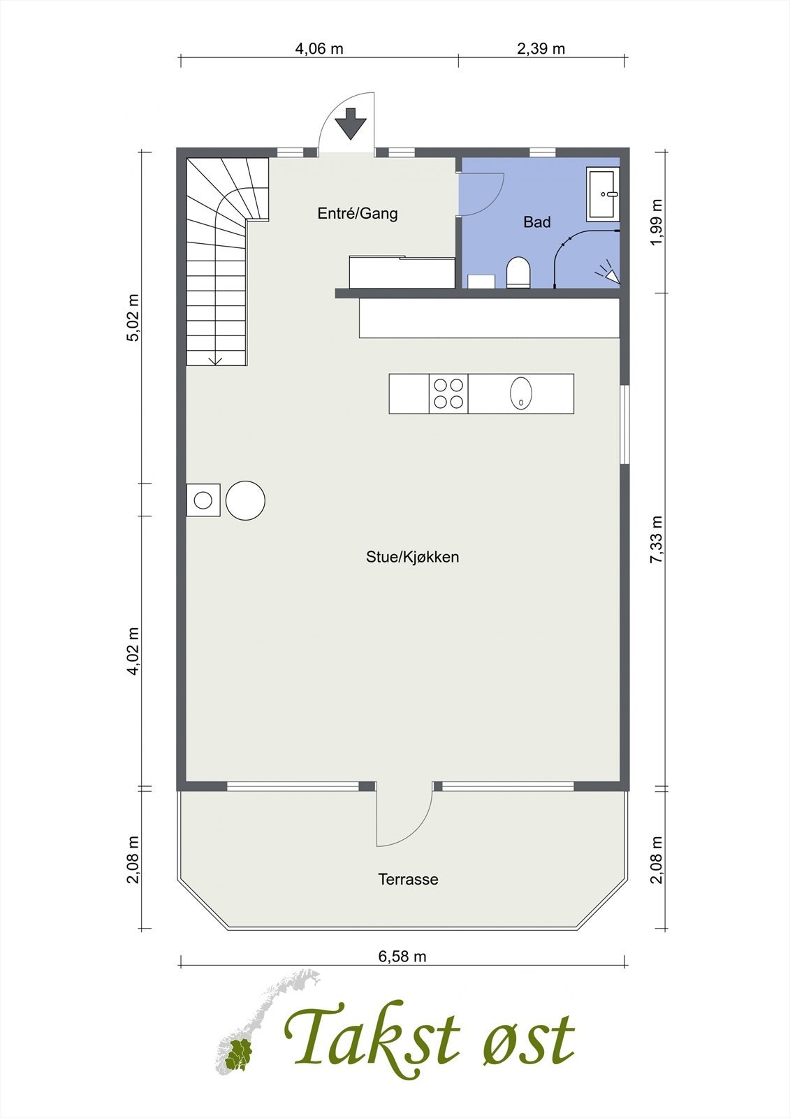 Plantegning 1. etasje. Galleribilde