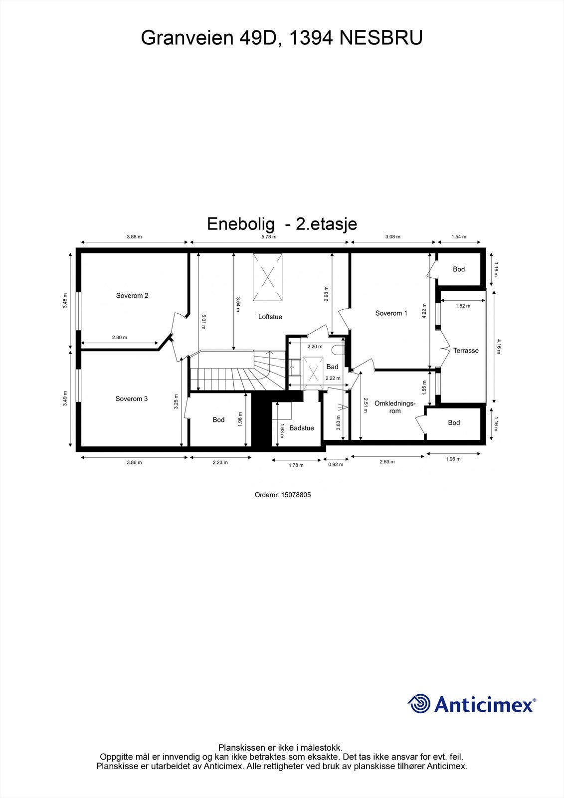 Plantegning - 2.etasje Galleribilde