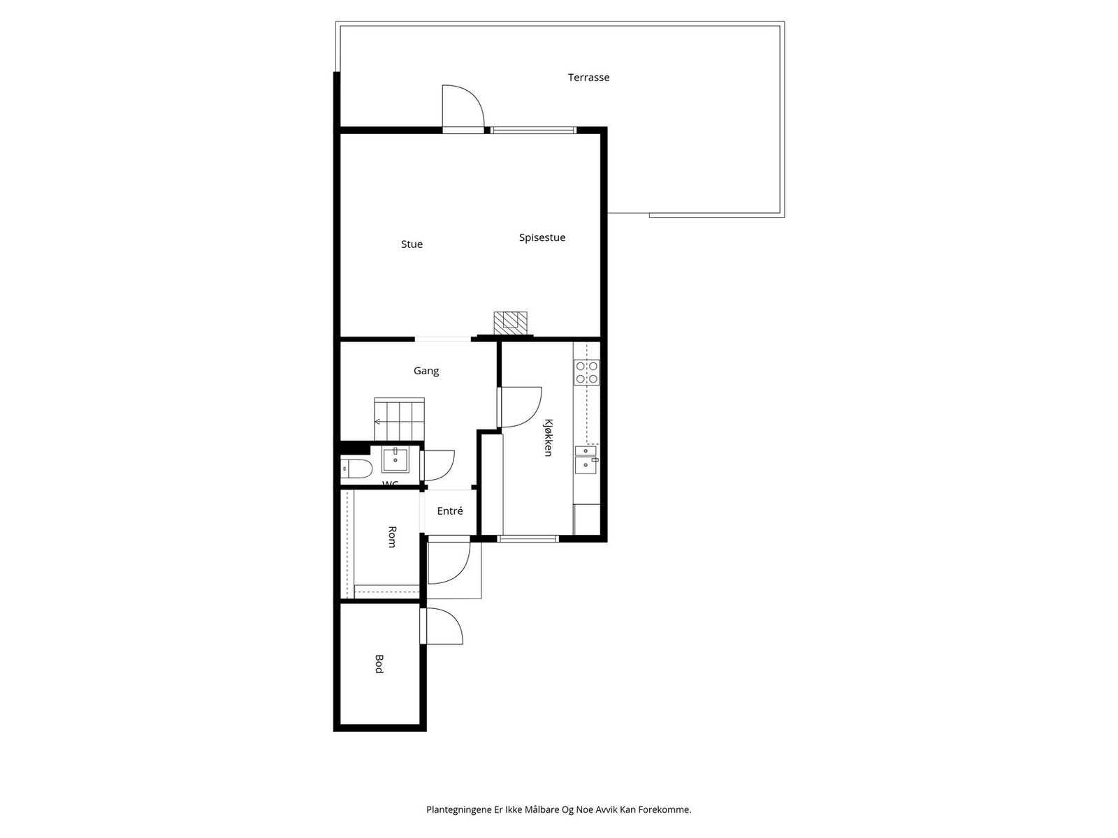 Plantegning 1. etasje Galleribilde