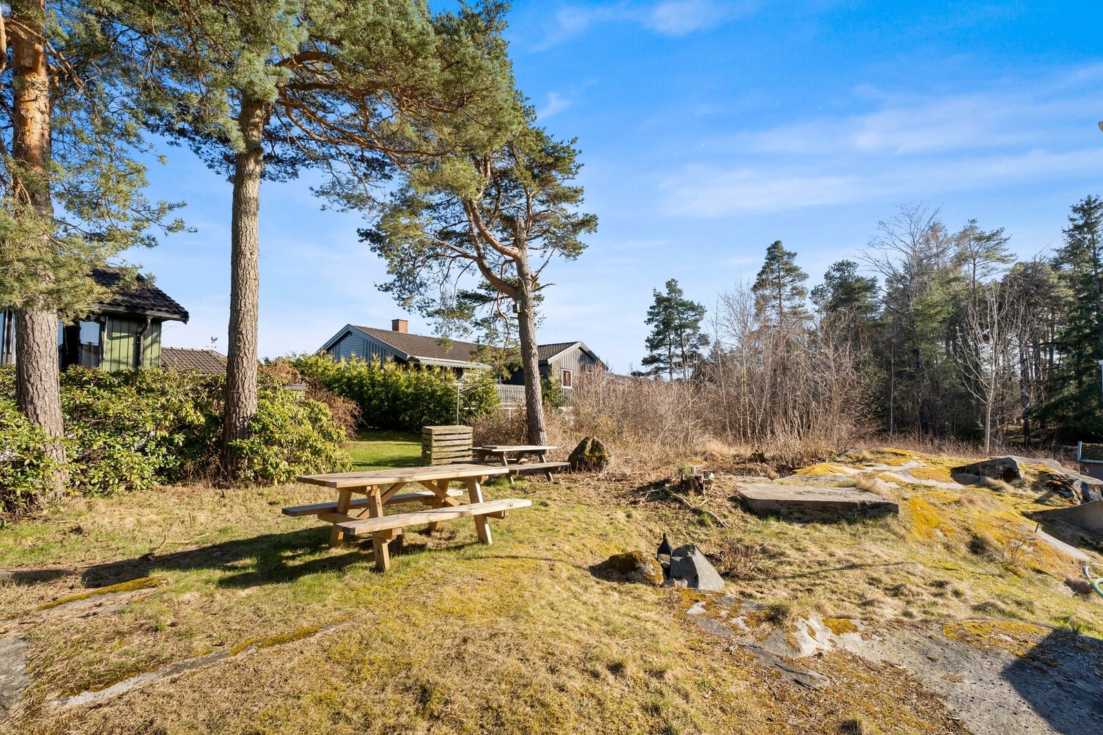 På fellesområdet finner man flere koselige uteplasser. Galleribilde