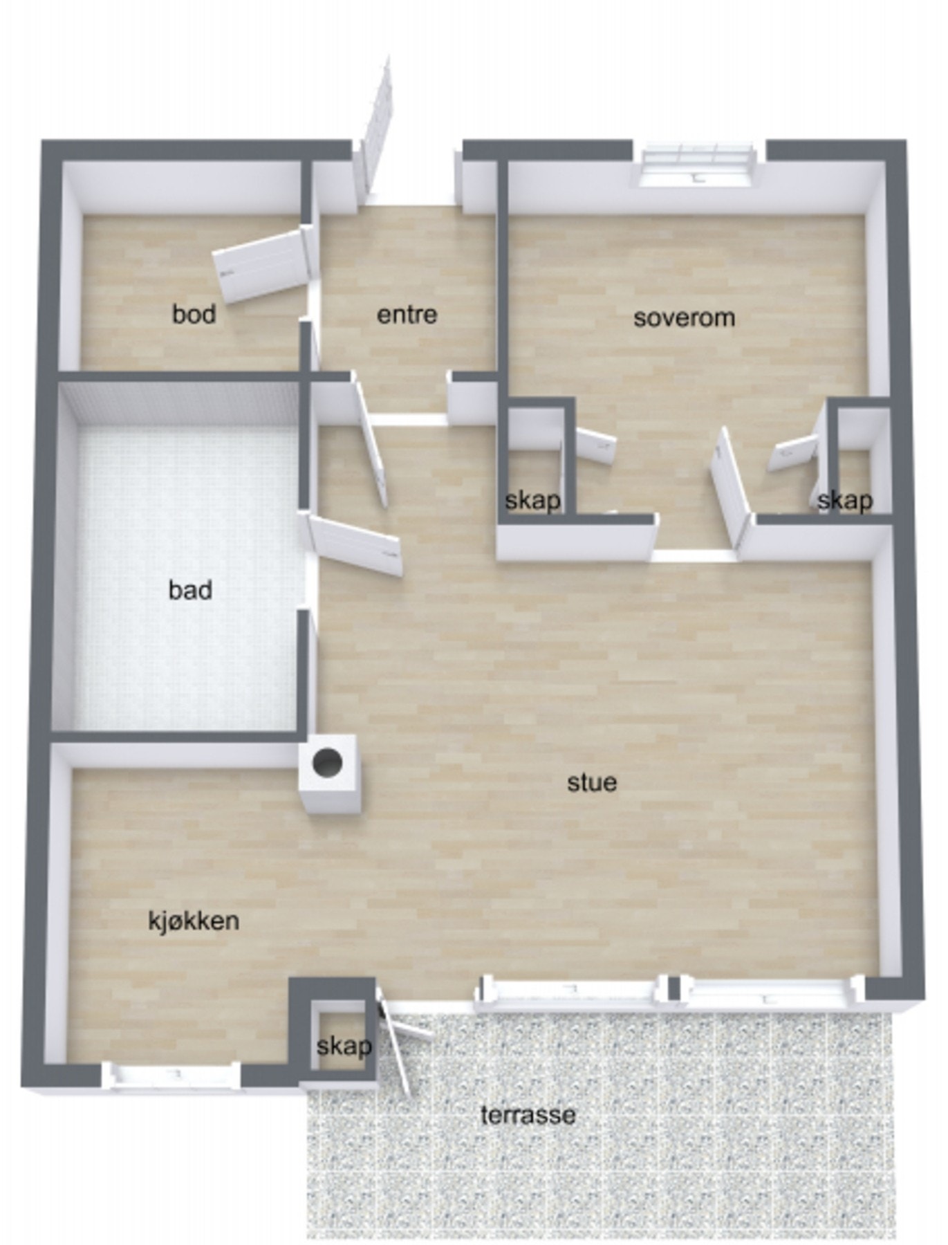 Plantegning Galleribilde