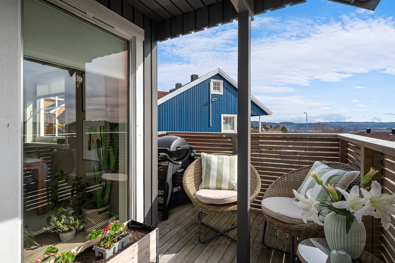 Balkongen er oppmålt til Galleribilde