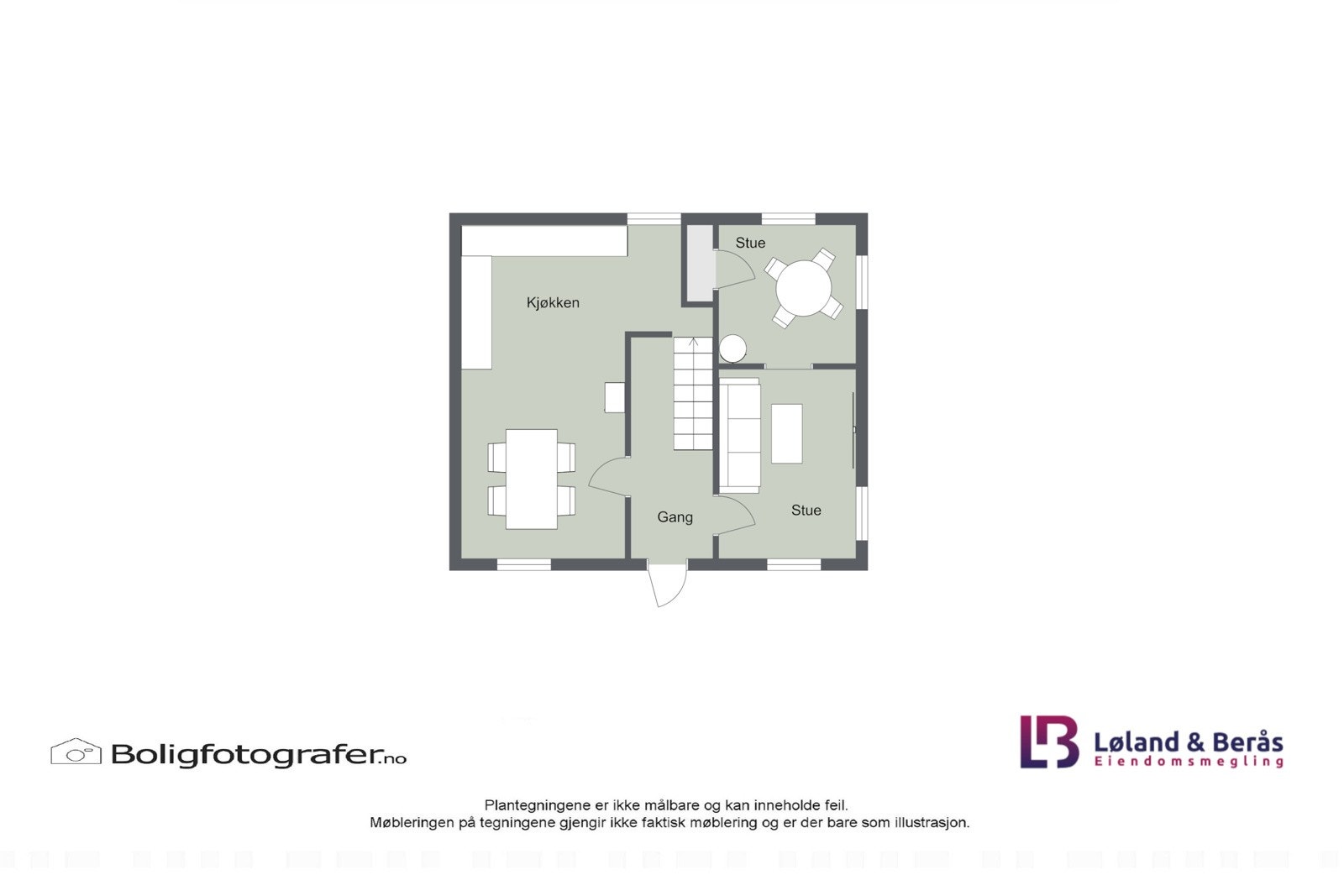 Plantegning 1. etasje Galleribilde