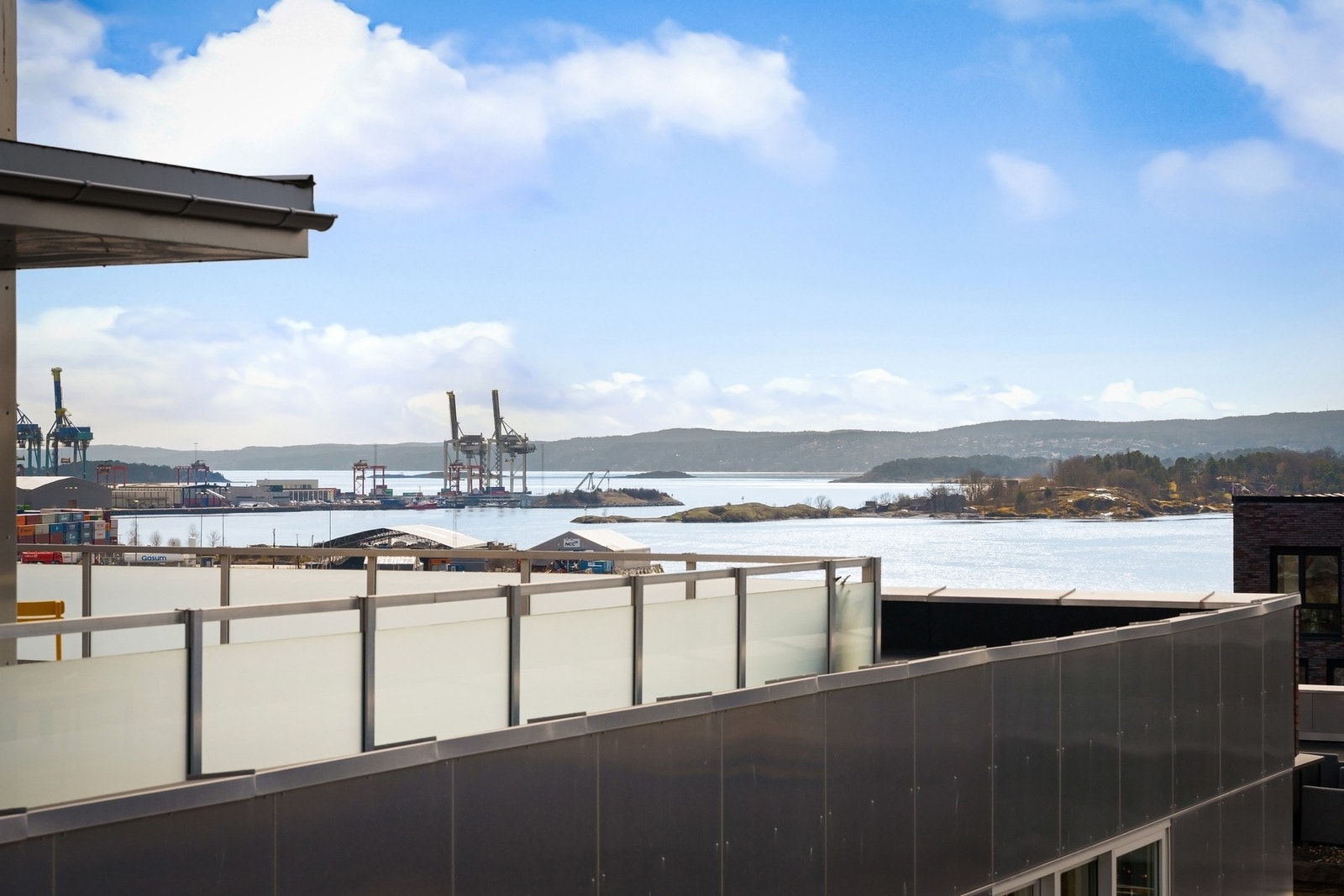 Utsikt fra takterrassen. Galleribilde