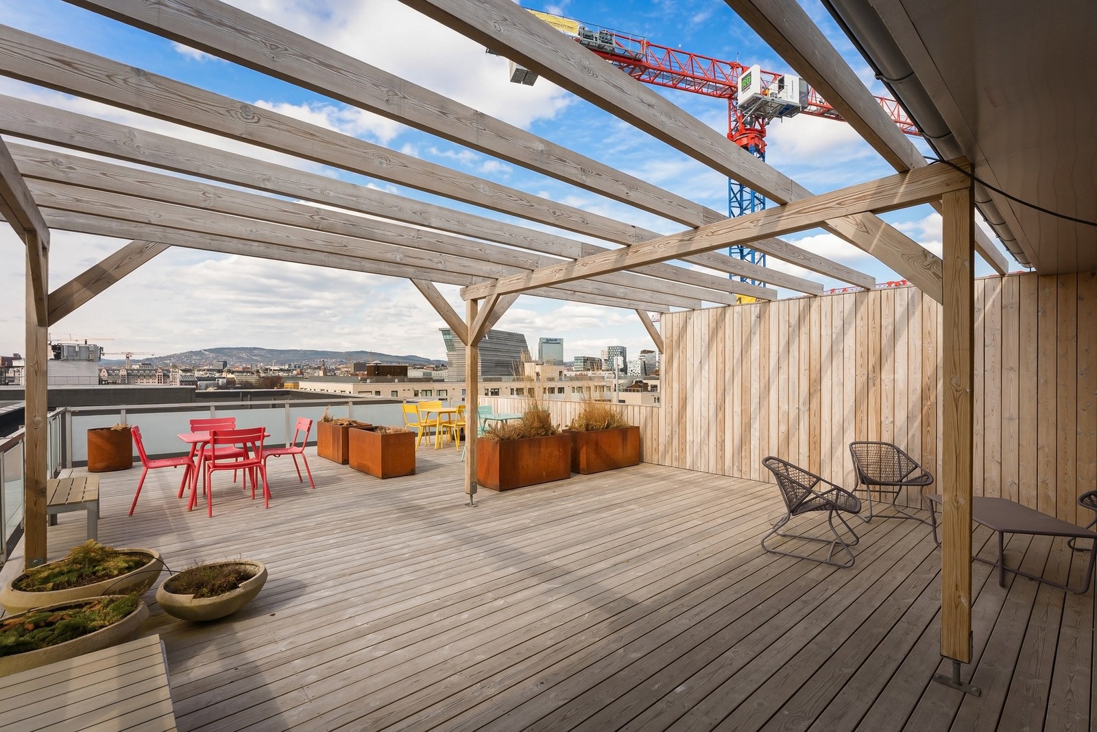 Felles takterrasse. Galleribilde