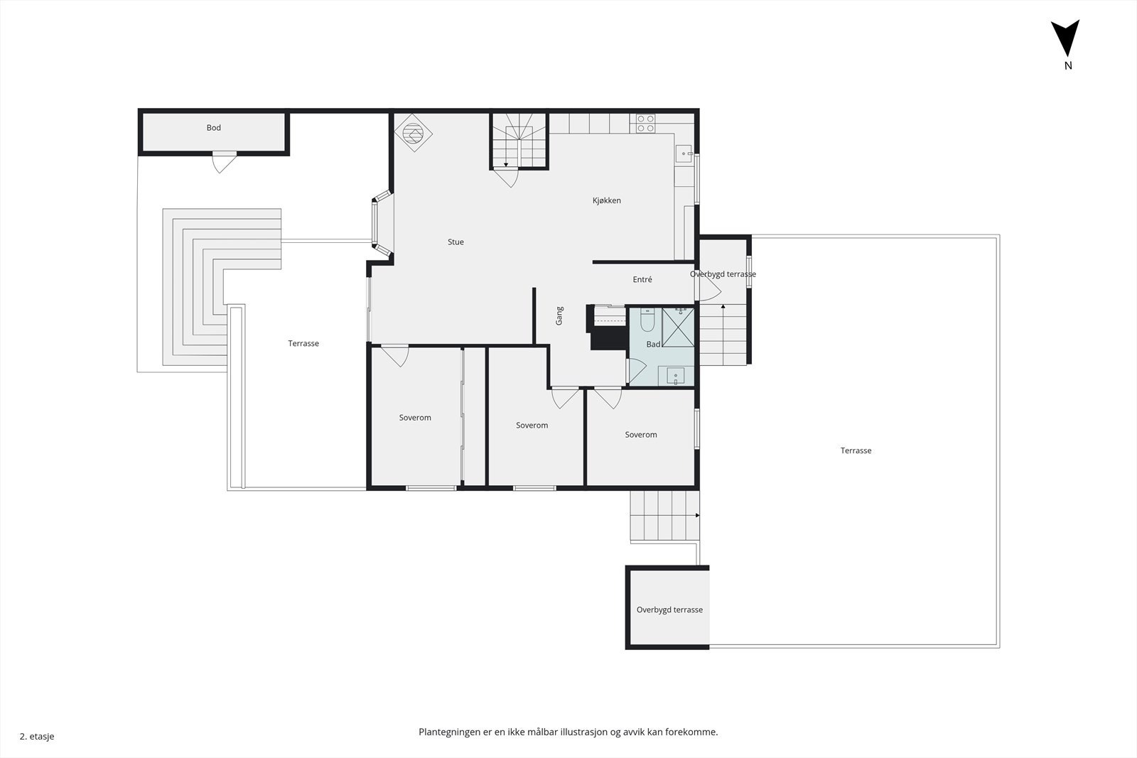 Plantegning - 1.etasje Galleribilde