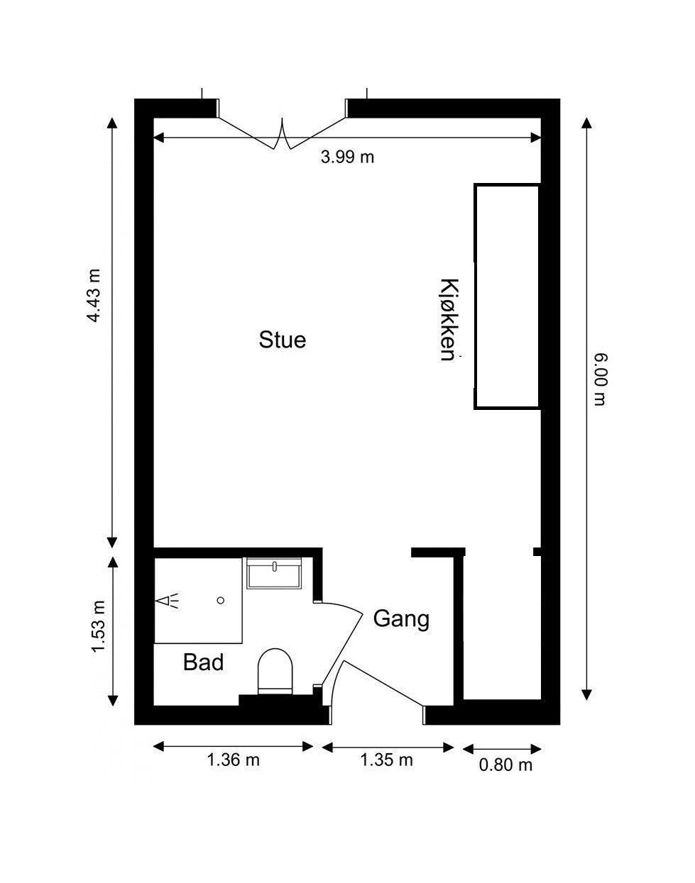 Planskisse Galleribilde