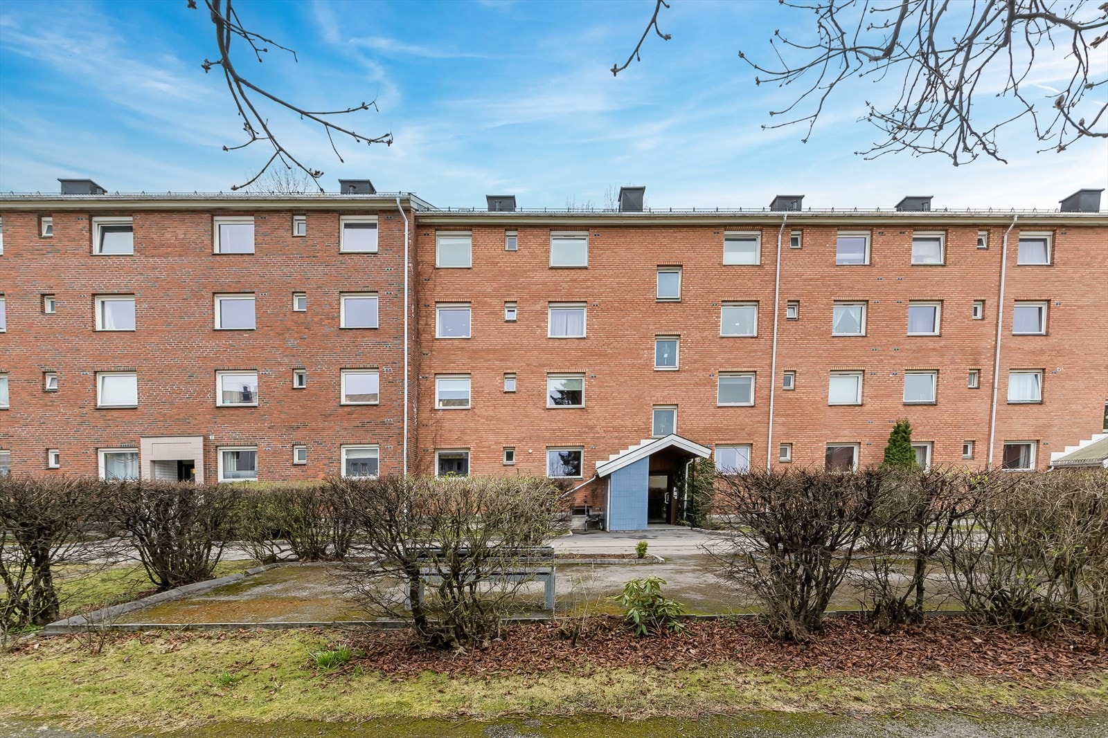 Hyggelig fellesområdene består av sittegrupper og lekeplass Galleribilde