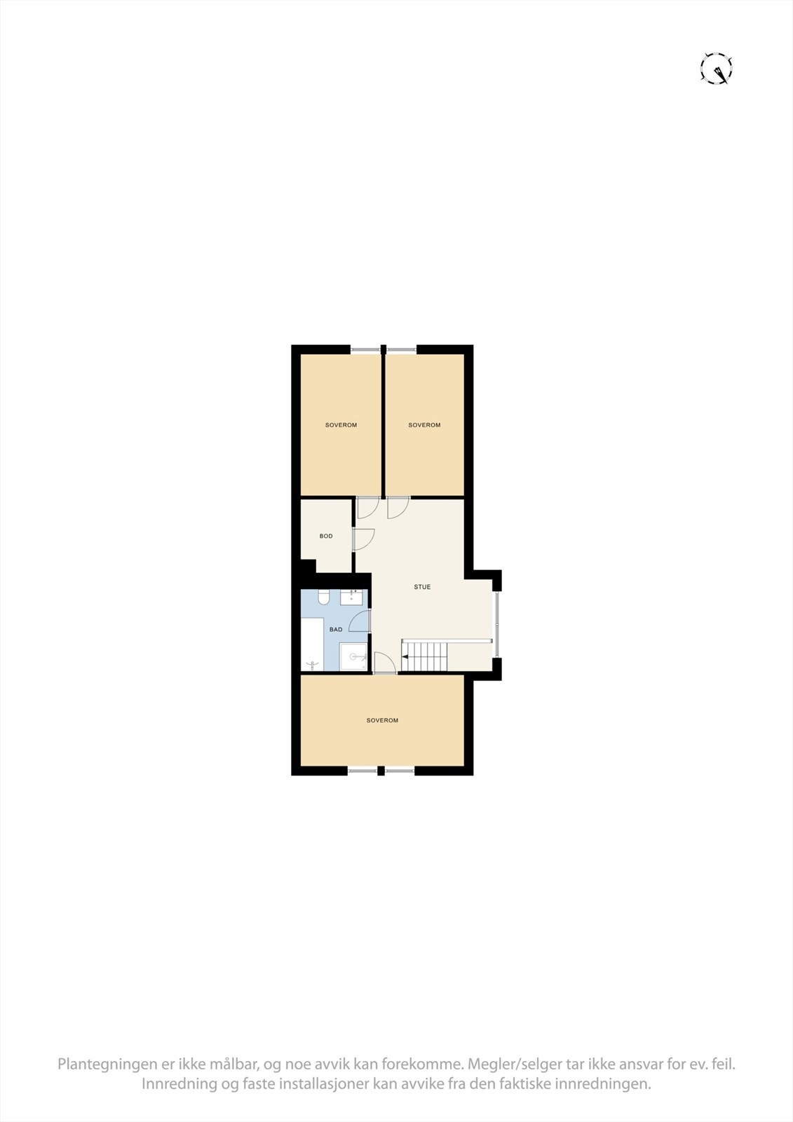 Plantegning loftsplan. Galleribilde