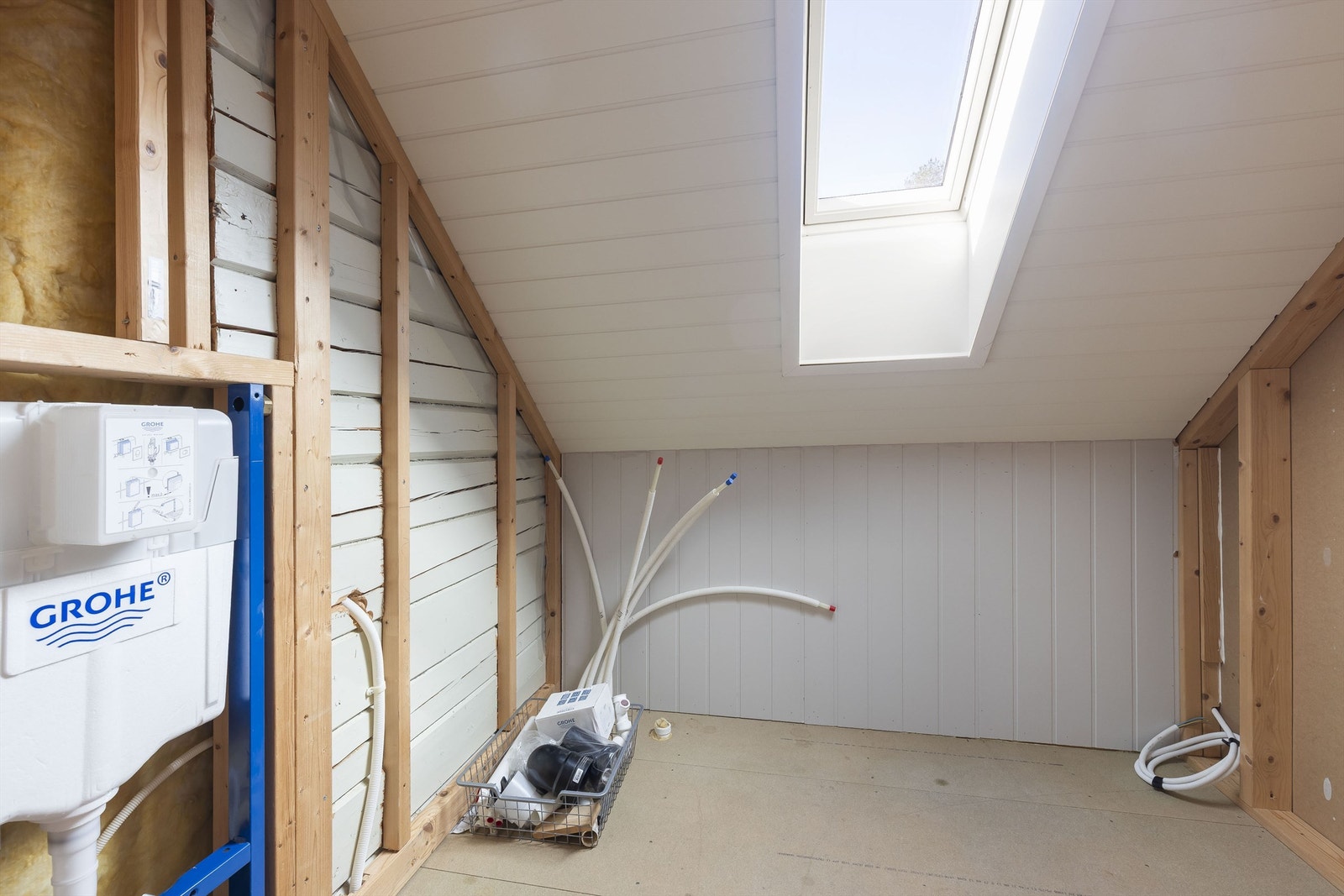 Påbegynt baderom i 2. etasje. Galleribilde