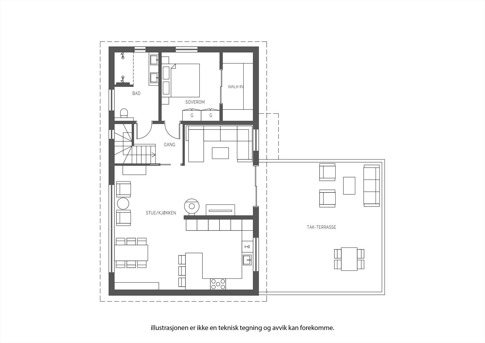 Plantegning 2.etg. Galleribilde