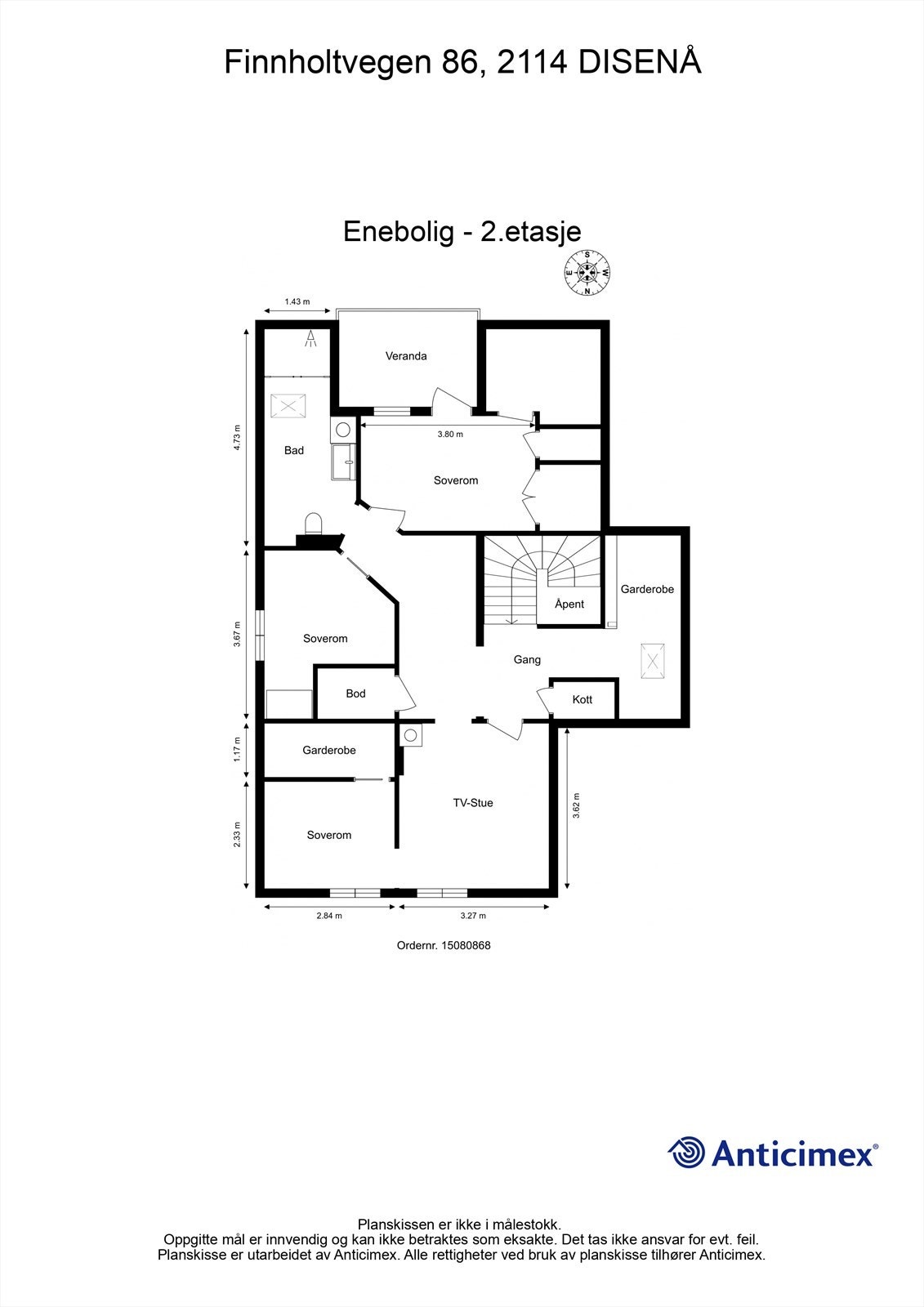 Plantegning- 2.etasje Galleribilde