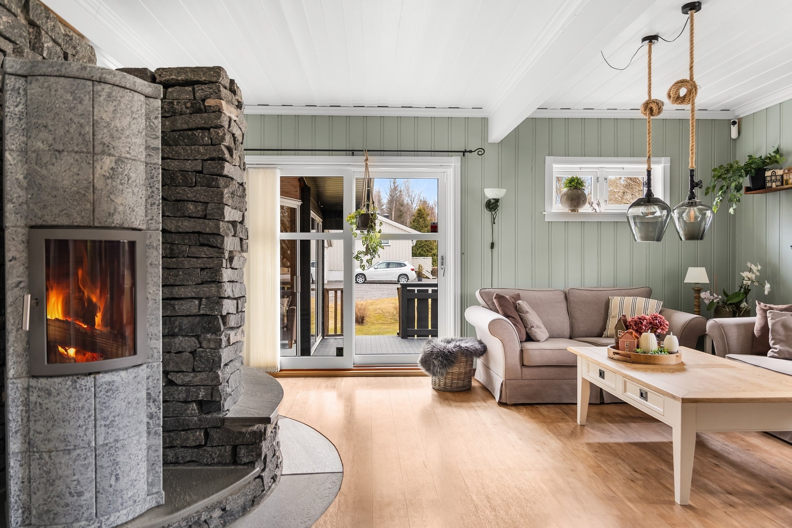 Rommet er lyst og luftig. Galleribilde