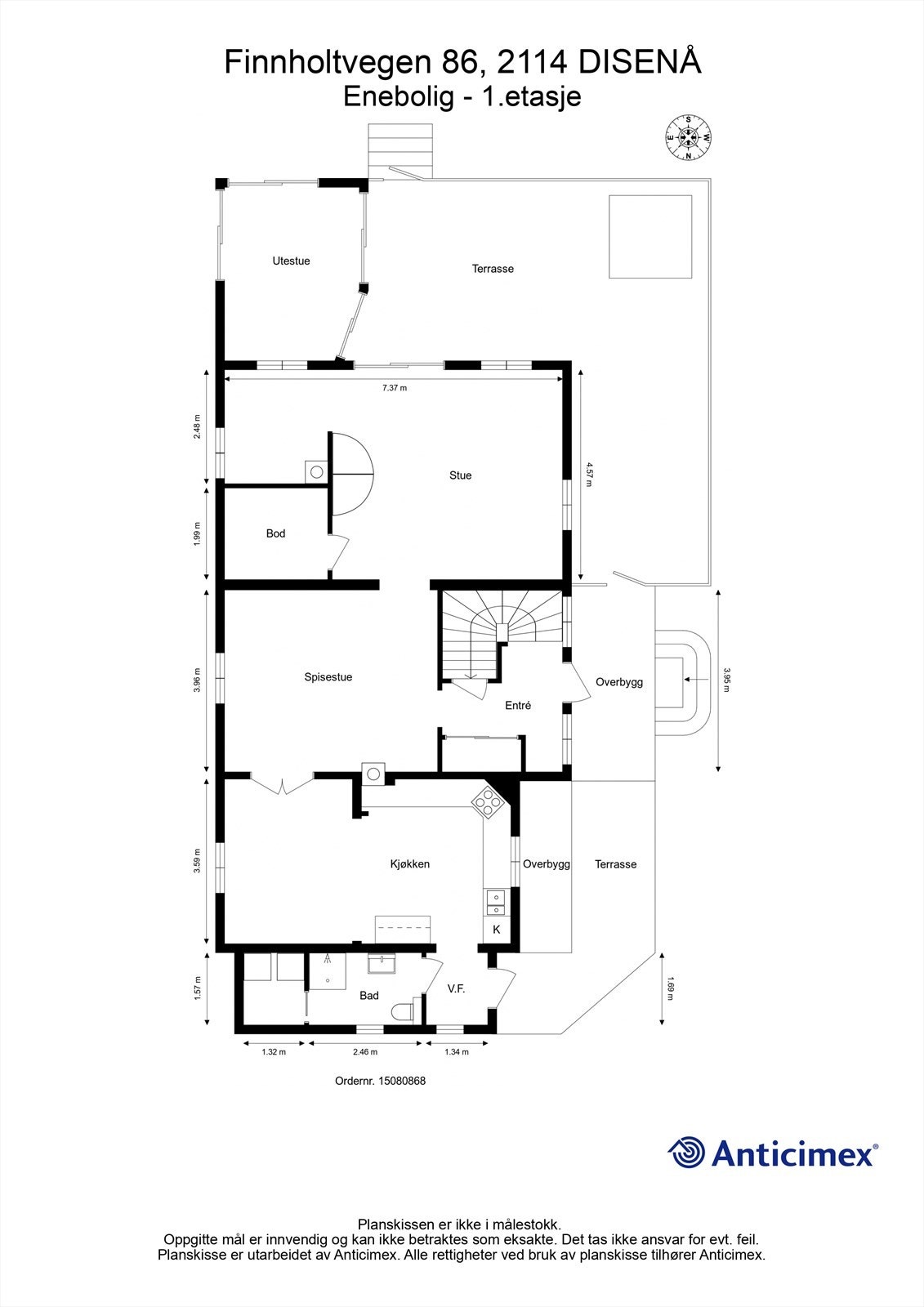 Plantegning - 1.etasje Galleribilde