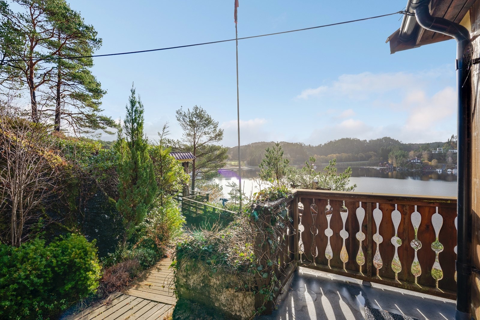 Utsikt fra terrasse Galleribilde