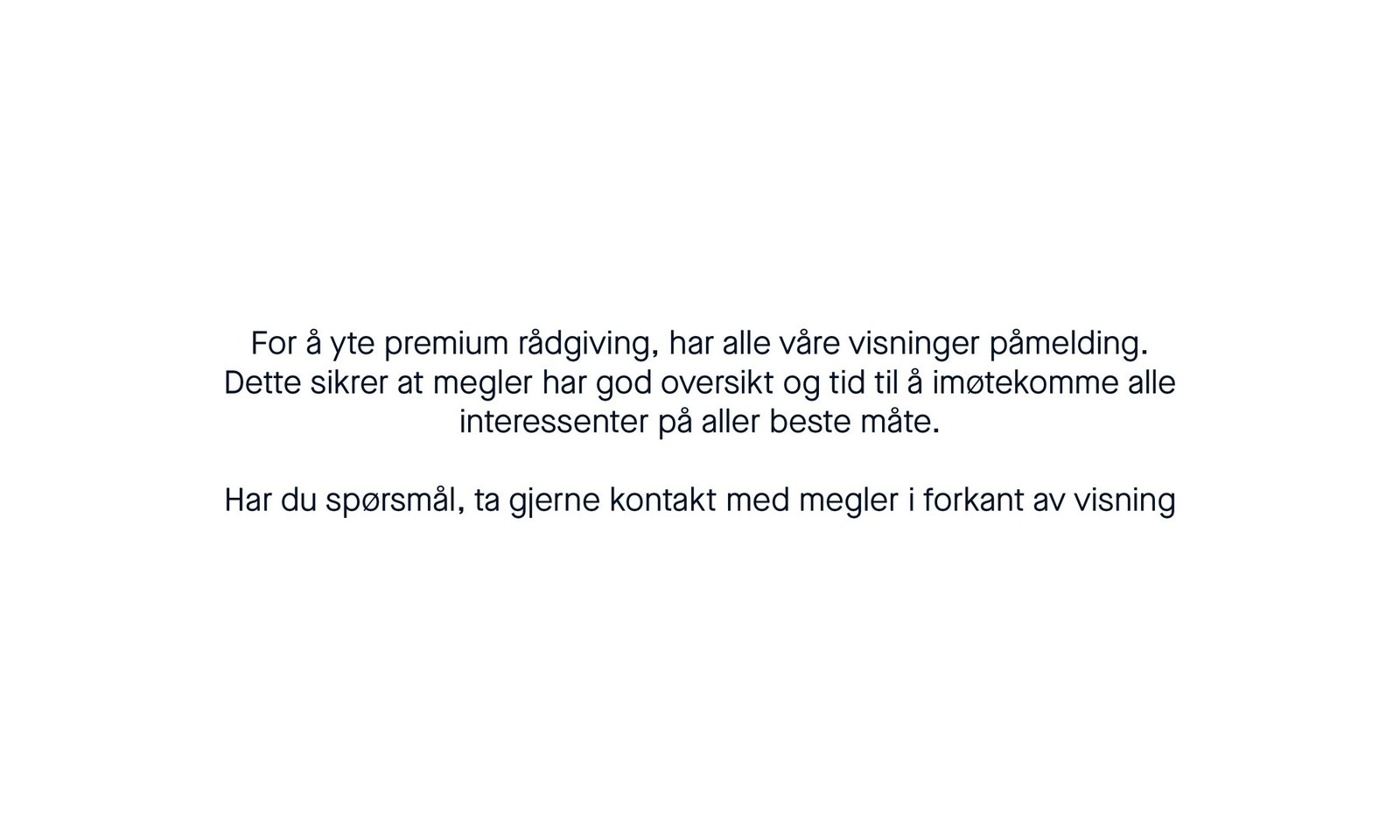 Velkommen til visning! Galleribilde