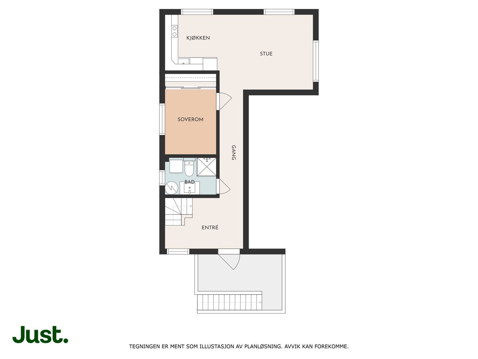 Planskisse 1. etasje.