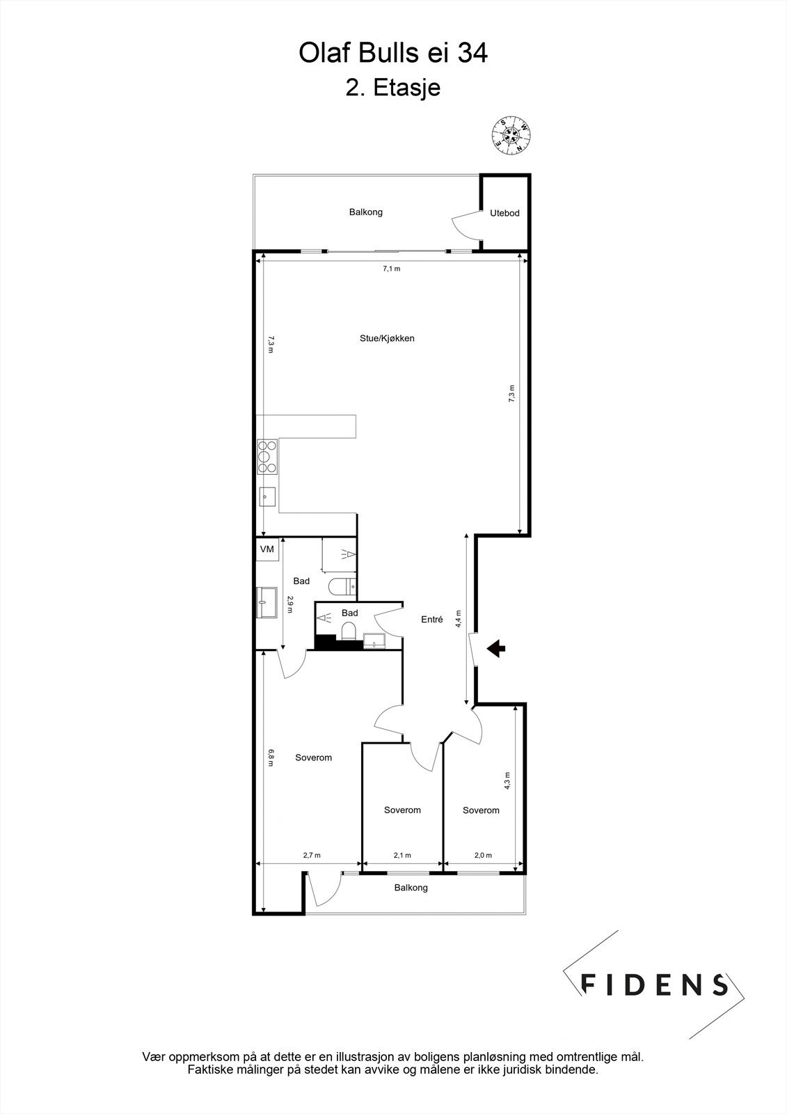 Plantegning Galleribilde