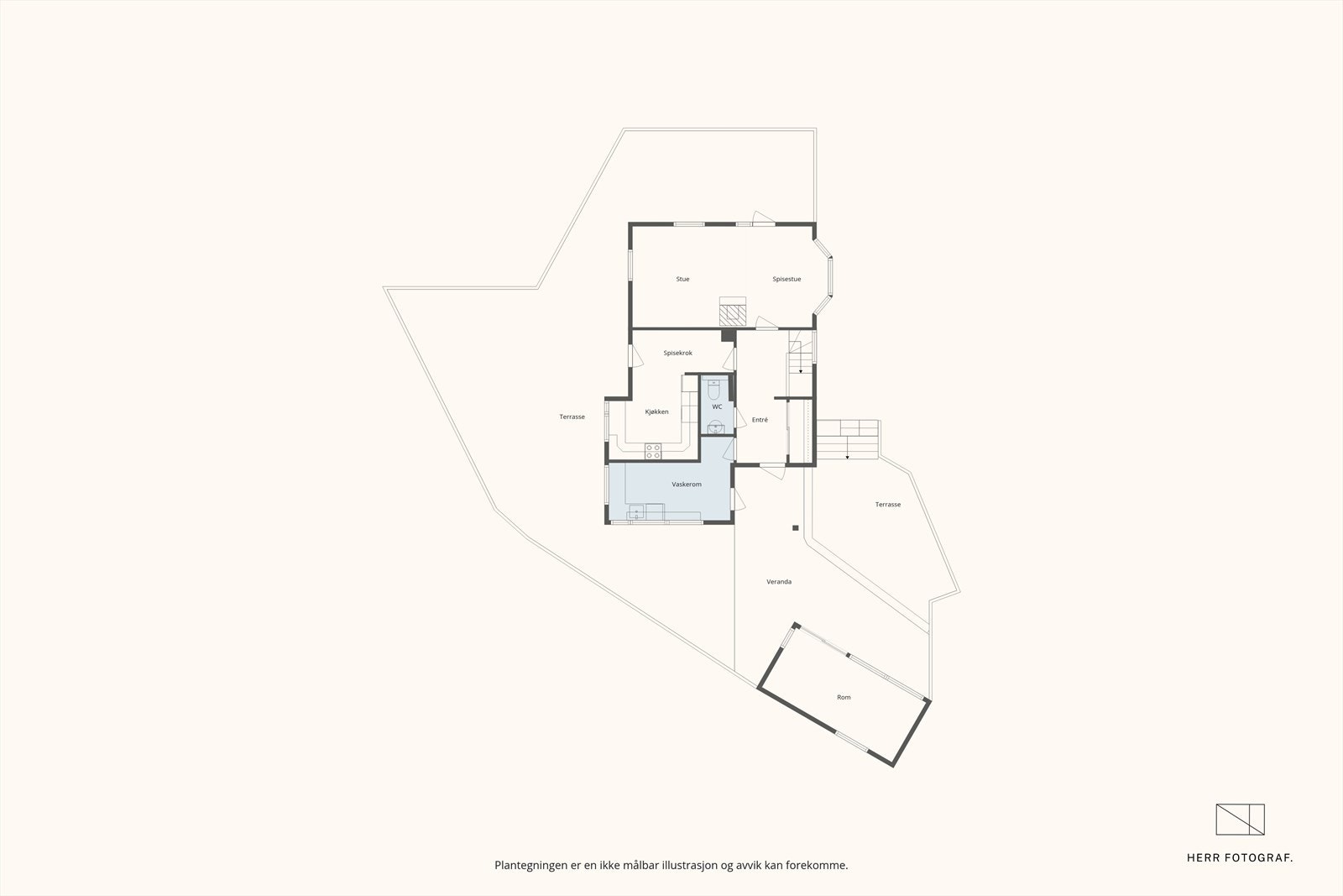 Plantegning 1. et. Galleribilde