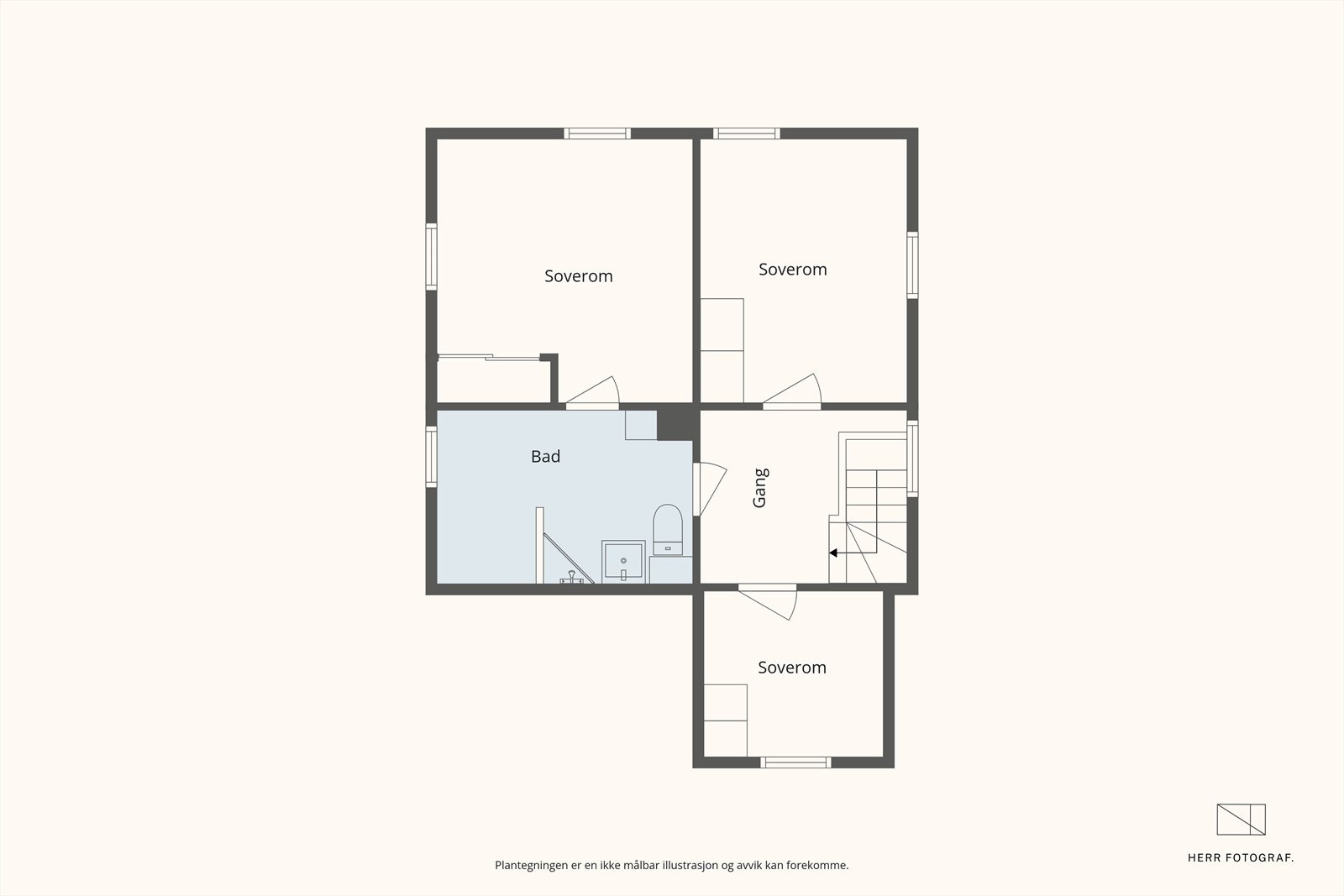 Plantegning 2. et. Galleribilde