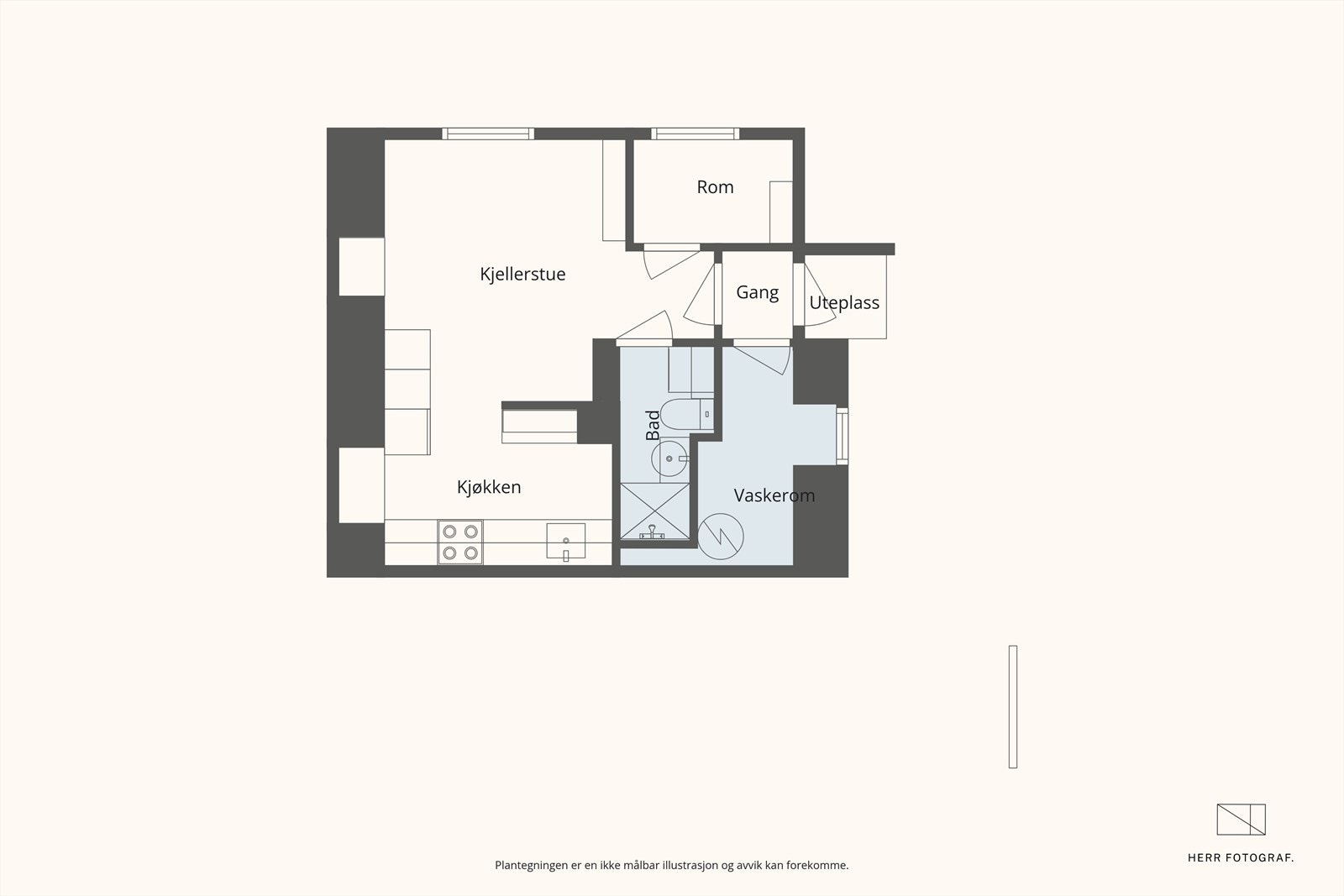 Plantegning u. et. Galleribilde