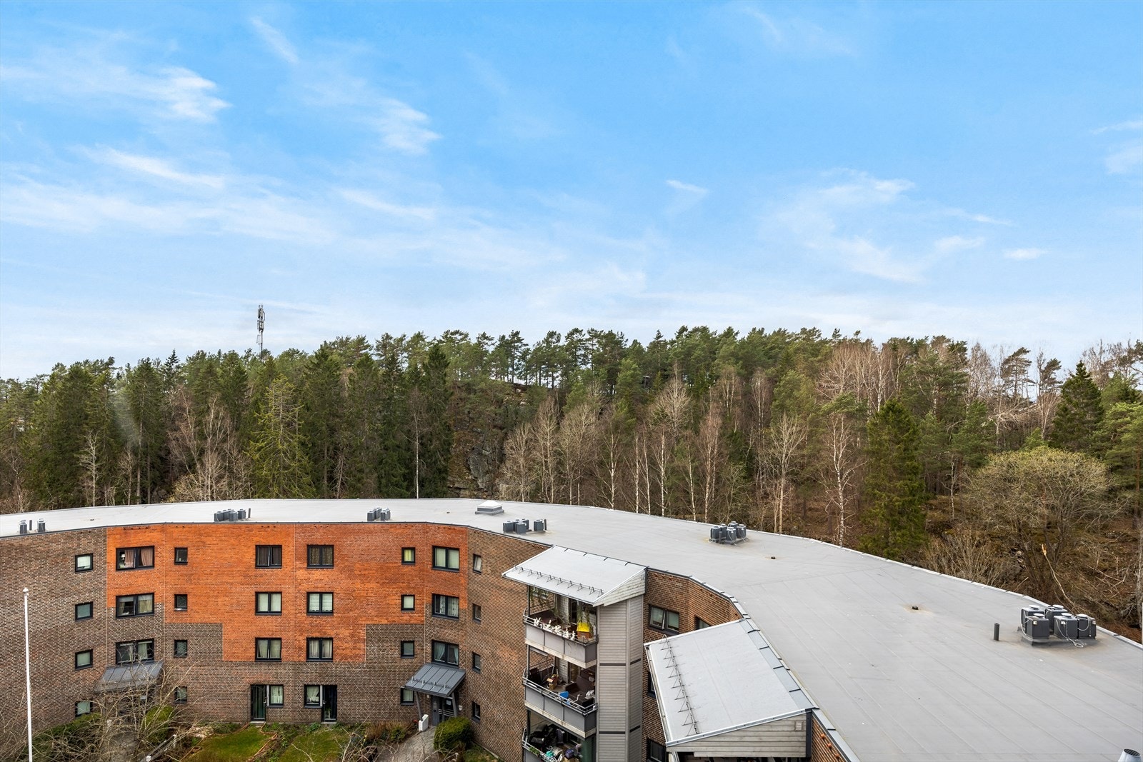 Utsikt fra balkong. Galleribilde