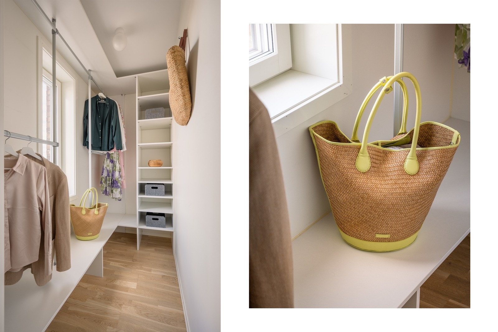 Fra værelset har man også adkomst til et romslig walk-in closet, hvor det er rikelig med plass til alt mulig Galleribilde