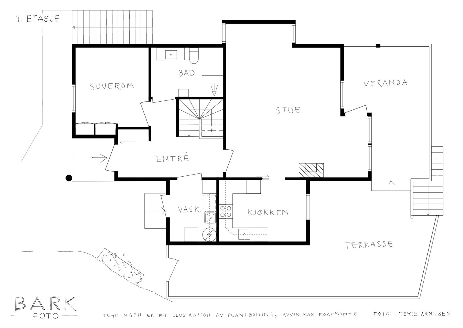- Plantegning 1. etasje - Galleribilde