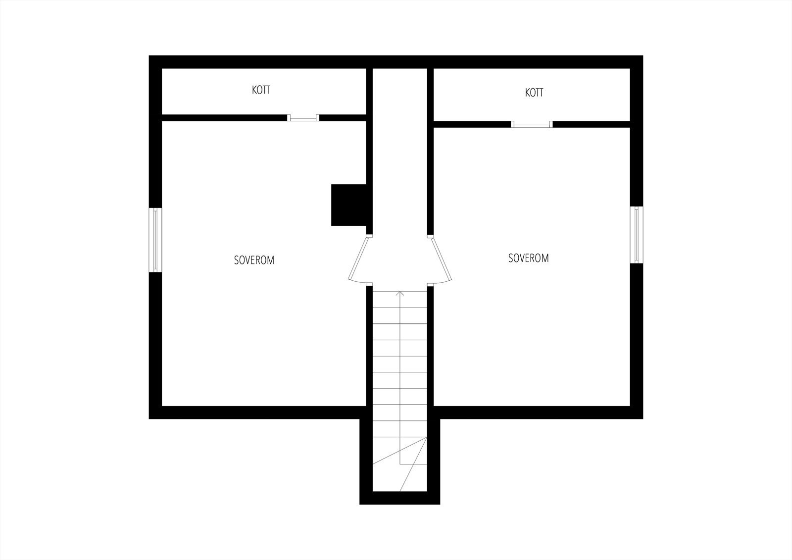 Plantegning loft. Galleribilde