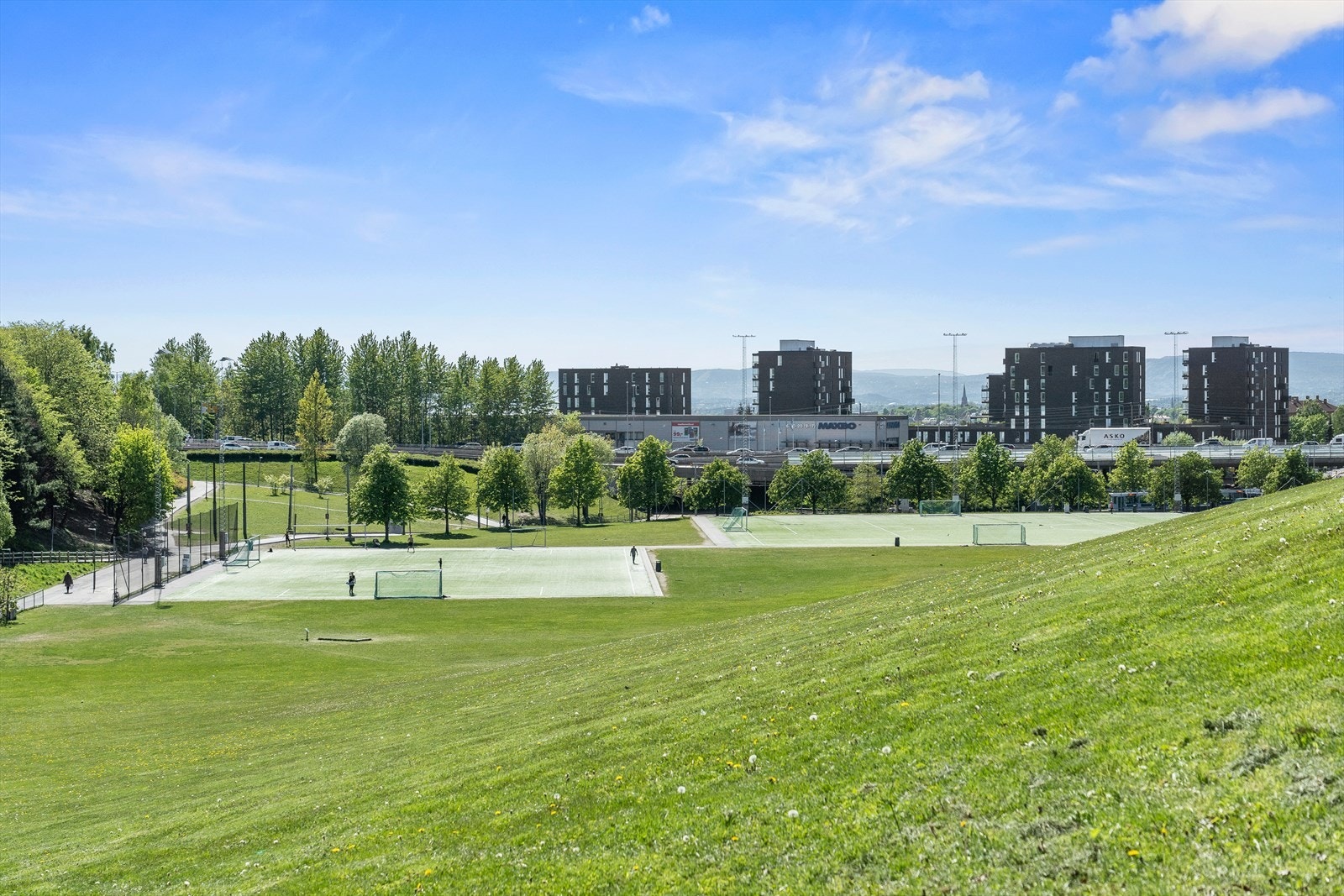 Muselunden kan by på store parkområder, kunstgressbaner og frisbeegolf. Galleribilde