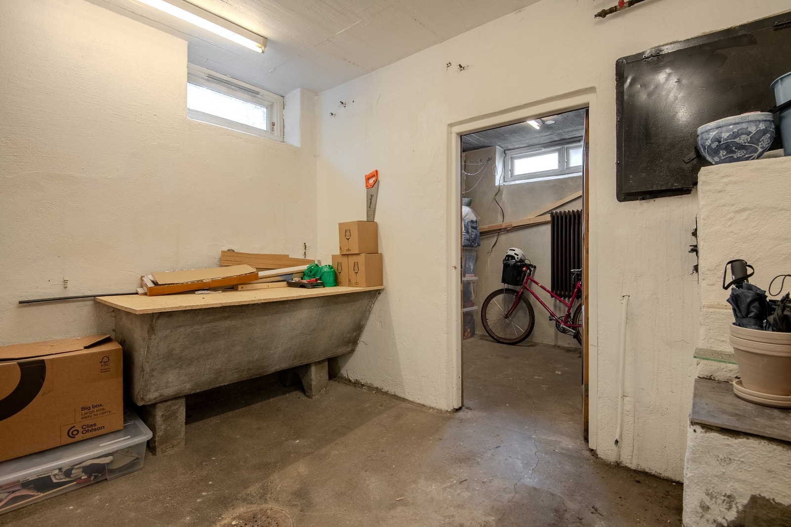Fellesvaskeri i bygget. Galleribilde