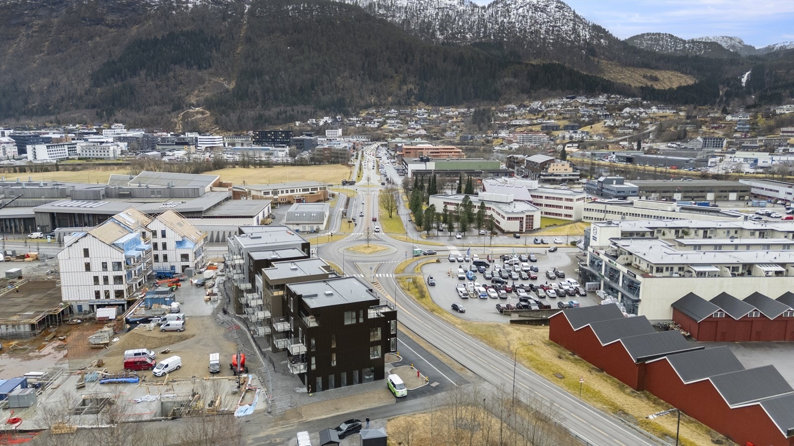Det blir flotte uteområde mellom dei ulike blokkene Galleribilde