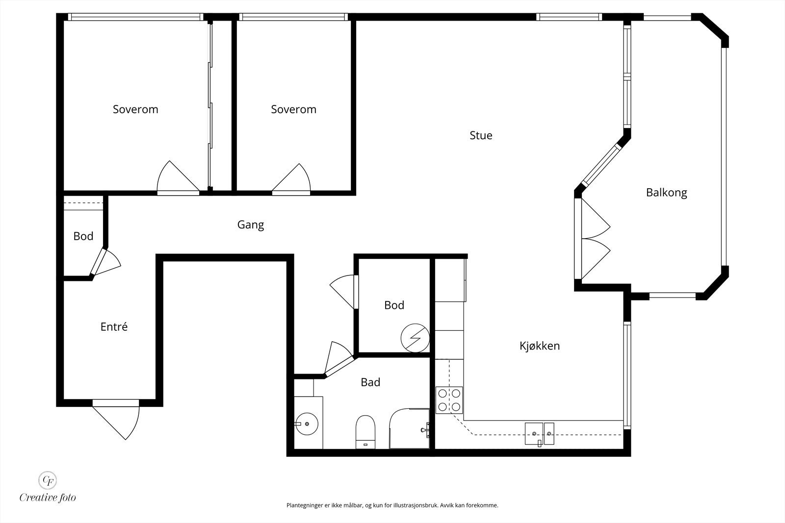 Plantegning Galleribilde