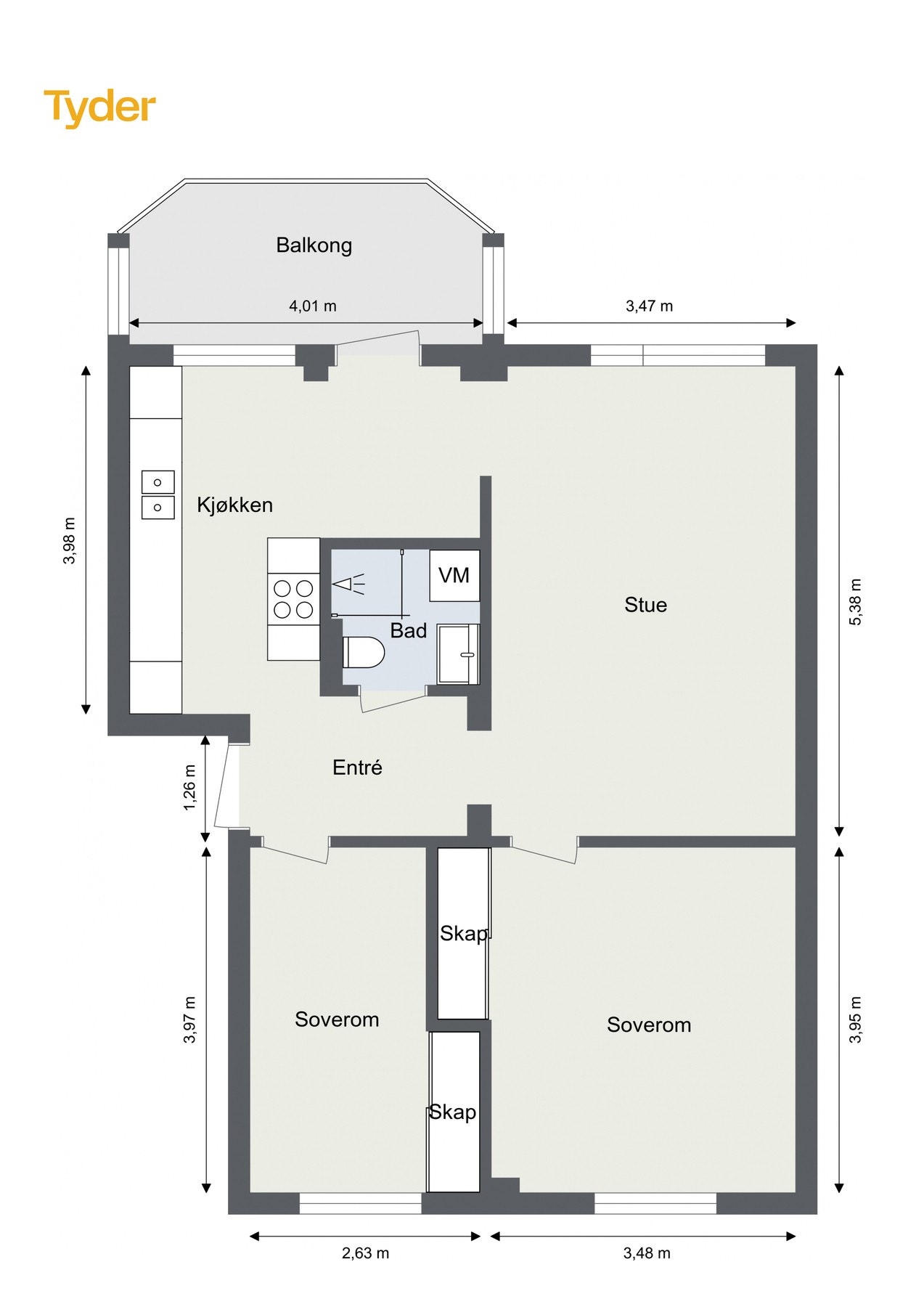 Plantegning 1.etasje Galleribilde
