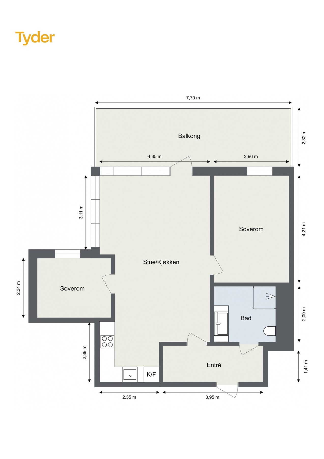 Plantegning Gotaasalleen 17. Galleribilde