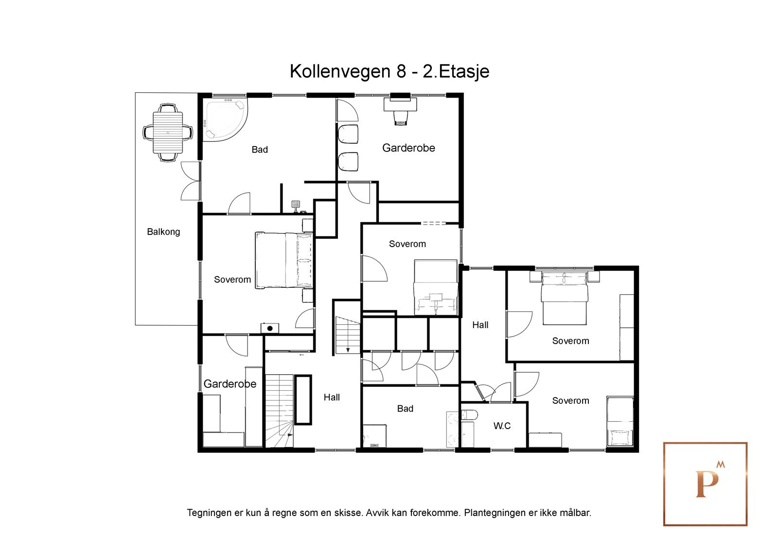 Plantegning 2. etg. Galleribilde