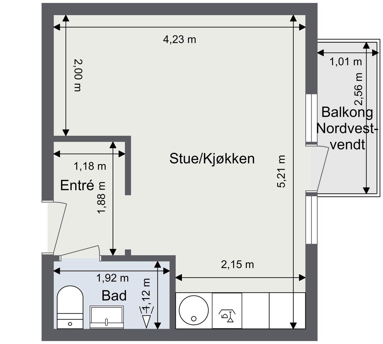 Planskisse. Denne er kun ment som illustrasjon og er ikke målbar. Avvik kan forekomme. Galleribilde