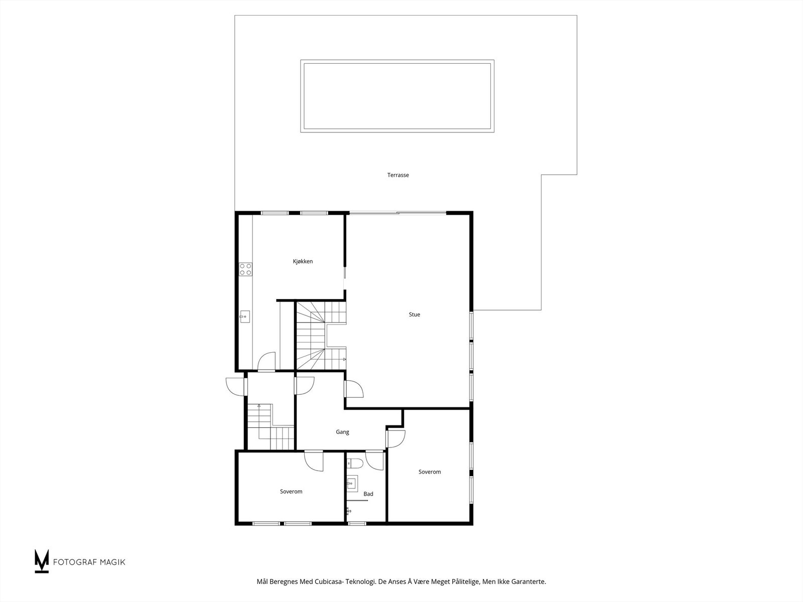 Plantegning 1.etg. Galleribilde