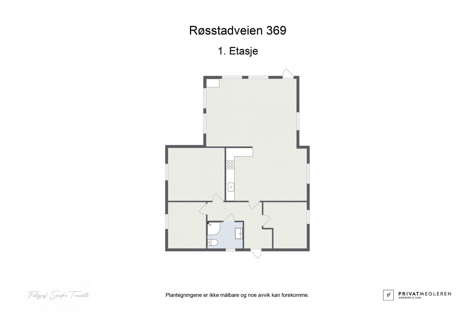 Plantegning laget av fotograf Galleribilde