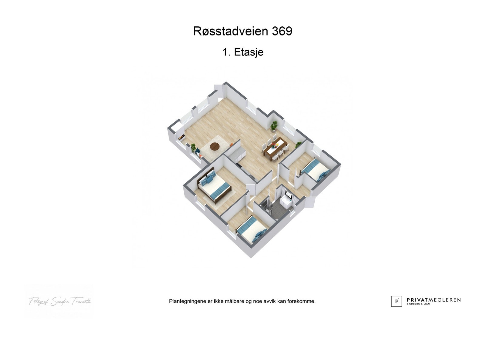 3D plantegning laget av fotograf Galleribilde