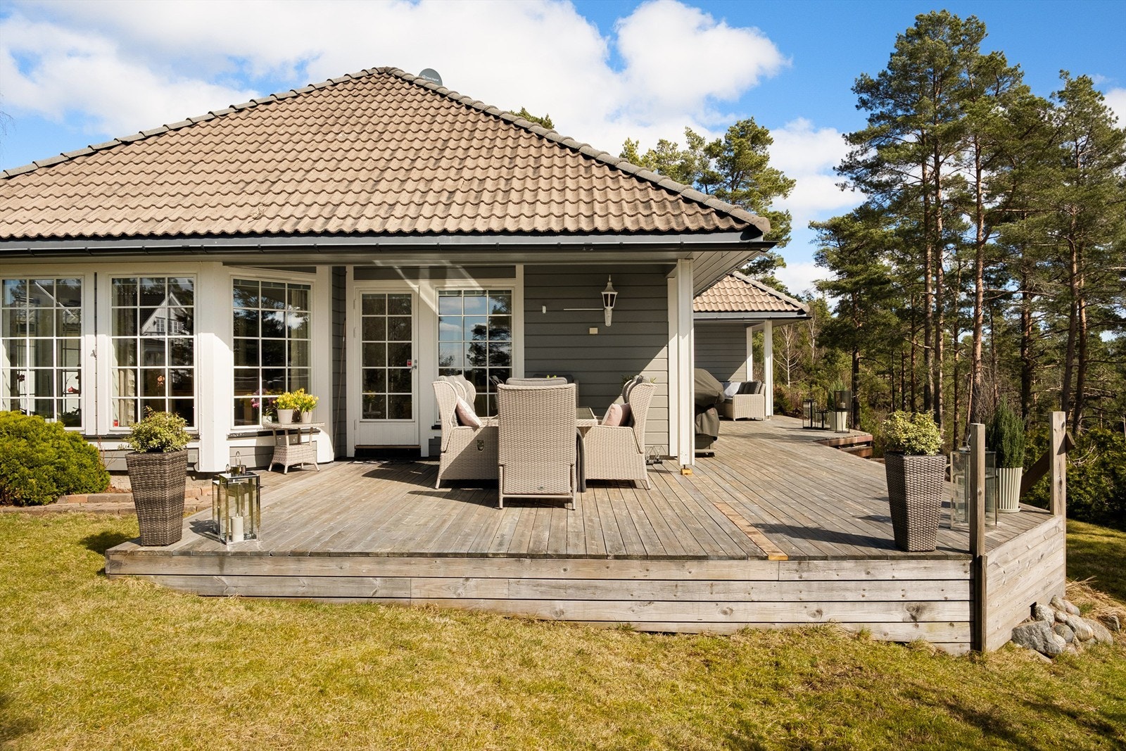 Solforholdene på eiendommen er meget gode, dagen gjennom. Galleribilde