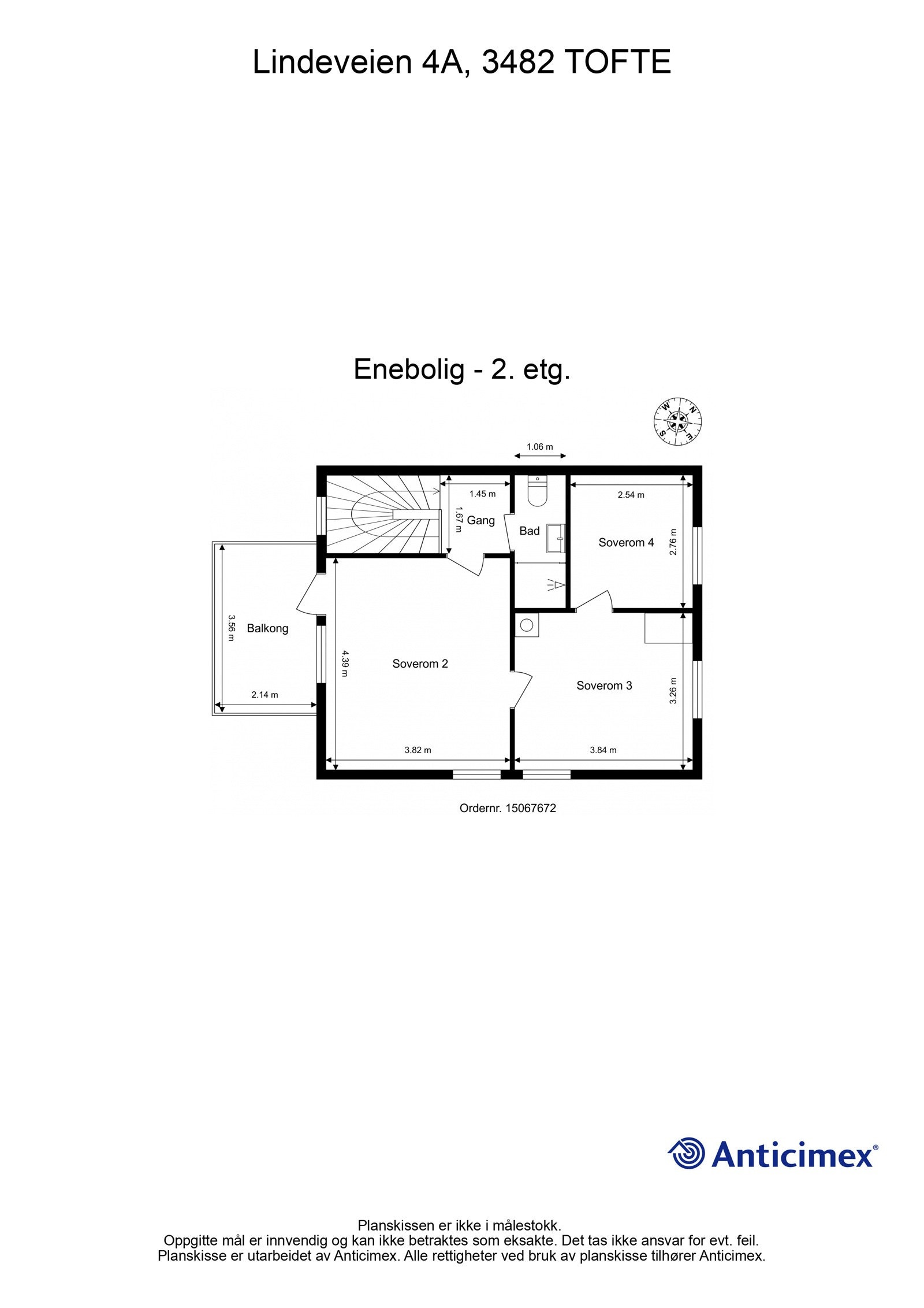 Plantegning 2.etasje Galleribilde