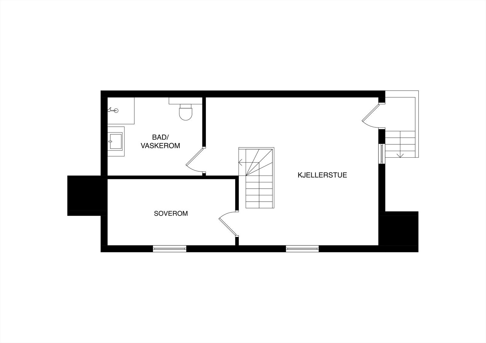 Plantegning kjeller Galleribilde