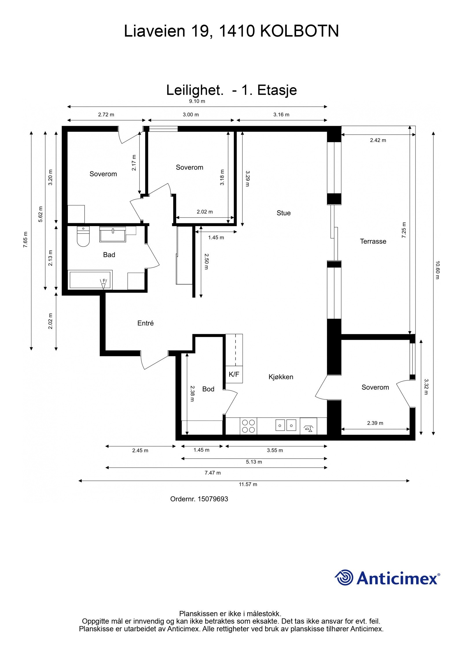 Plantegning Galleribilde