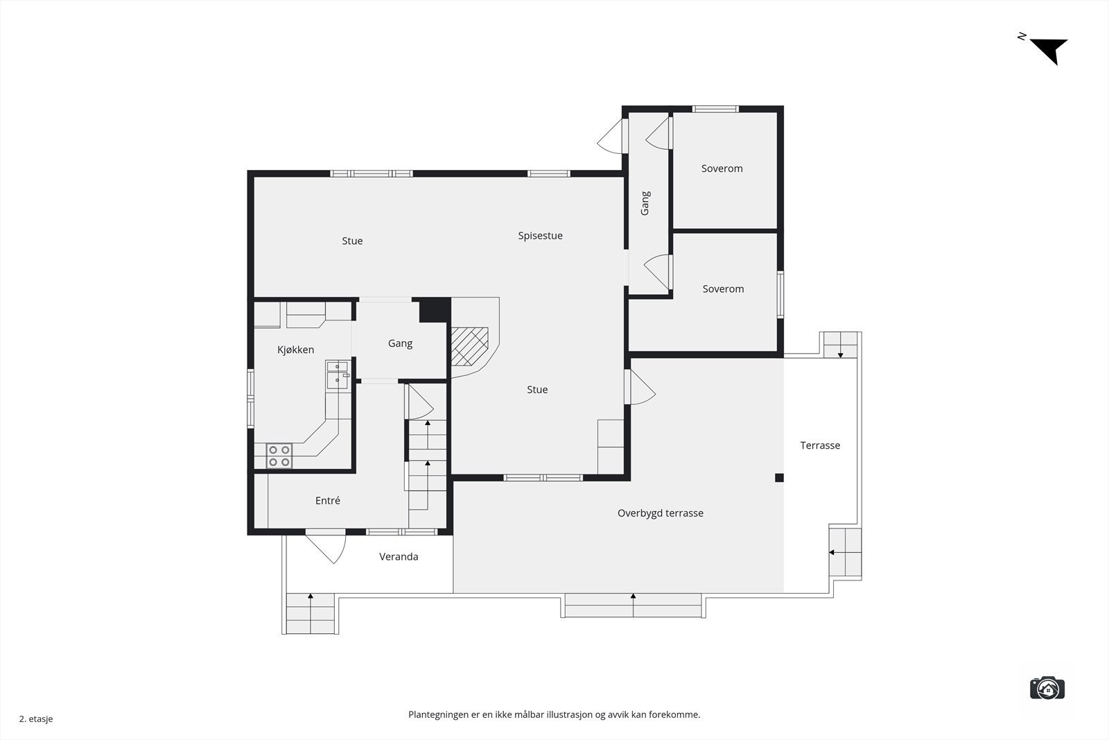 Plantegning - 1. etg. Galleribilde